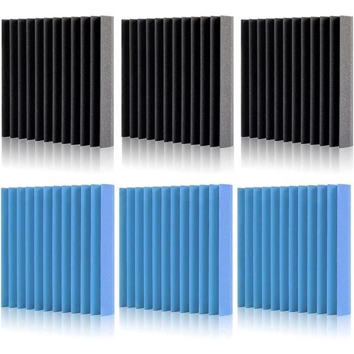 Lot De 12 Panneaux Acoustiques Vicco - Dimensions : 120 X 40 X 1.8 Cm Chacun - Matériau : MDF - Couleur Marron/grège - Pour Améliorer L'isolation Sonore D'une Pièce - 4