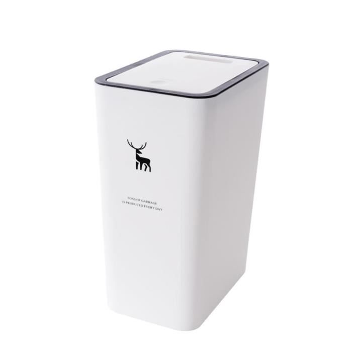 Poubelle De Bureau Et Chambre Dorée – 8,4 X 9,8 Pouces, PET Robuste Avec Anneau De Serrage, Élégante Pour Salon, Salle De Bain