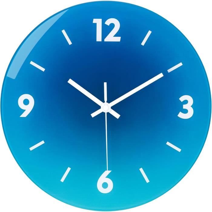 Horloge Murale Noire 30 Cm – Silencieuse, Légère Et Déco Pour Cuisine Ou Chambre