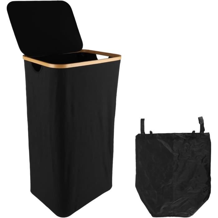 BLACK OAK Vesuvio Seau à Cendres, 20 L, Noir, Ovale, Avec