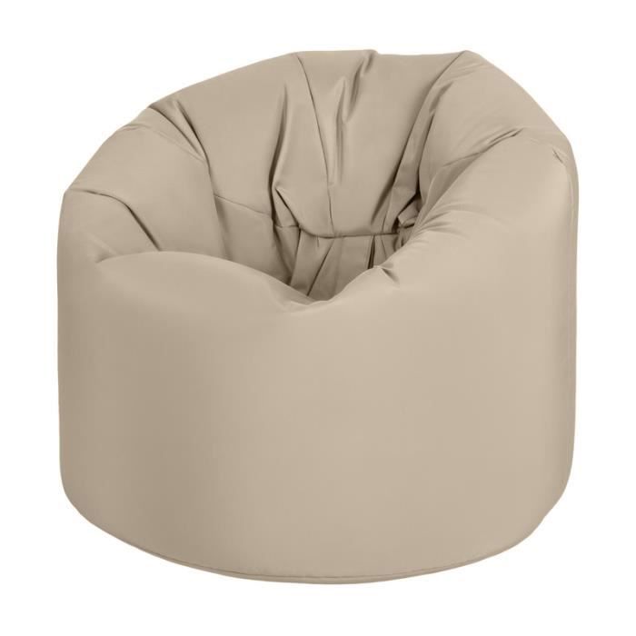 pouf poire - ready steady bed - fauteuil pouf de jardin léger, résistant à l'eau - pierre