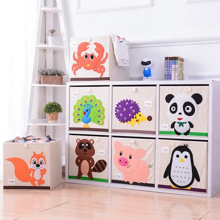 Boîte de rangement pour enfants Jouets motif de Cochon Organisateur de  cubes de rangement en tissu écologiques - Cdiscount Puériculture & Eveil  bébé