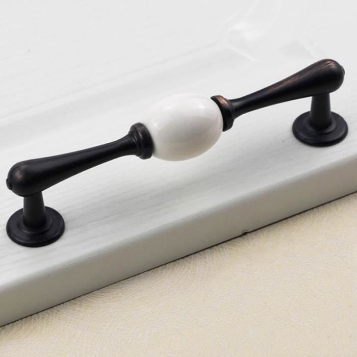 5PCS Marbre Céramique 38 mm Cabinet Knobs Armoire Placard Commode Boutons Poignée de traction