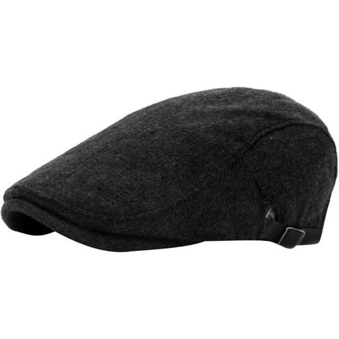 Béret Casquette Noir Homme