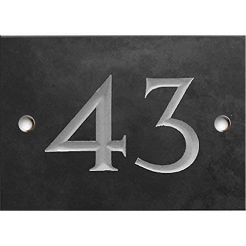 Gravé Ardoise Numéros De Maison Expédition Le Même Jour - Numéro 43[535