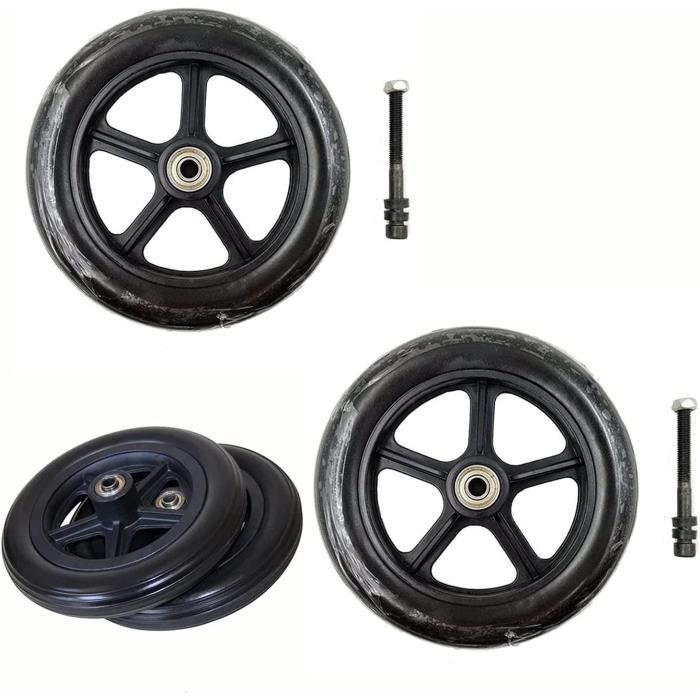 Roues Anti-Bascule Pour Fauteuil Roulant Ardea One / Atmos - Modèle CLA220 Noir, Garantie 2 Ans