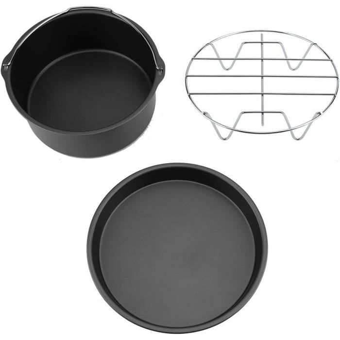 2 Pièces Supports De Friture Inoxydable Pour Friteuse à Air - Racks Grille Multifonction Cuisine
