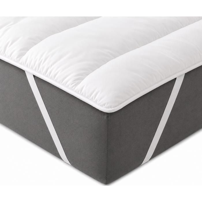 Surmatelas - MORTREUX - 140x190 cm - Anti acariens - Tissu Microfibre - 2 personnes