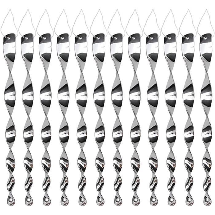 Spirales Réfléchissantes Anti-oiseaux - Lot De 6 - Répulsif Pour Balcon Et Jardin