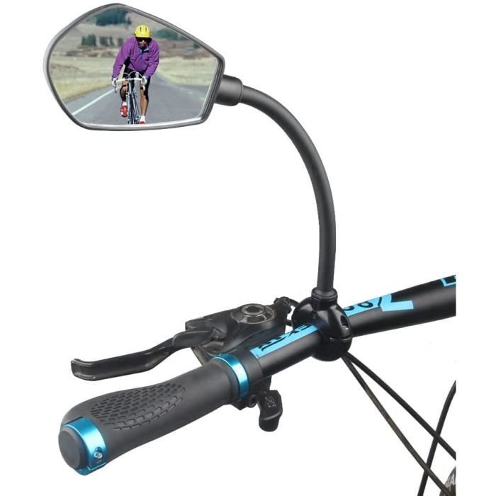 Rétroviseur Vélo Pour Guidon – Réglable 360°, 2 Verres Grand Angle, Sécurité Nuit, Compatible VAE