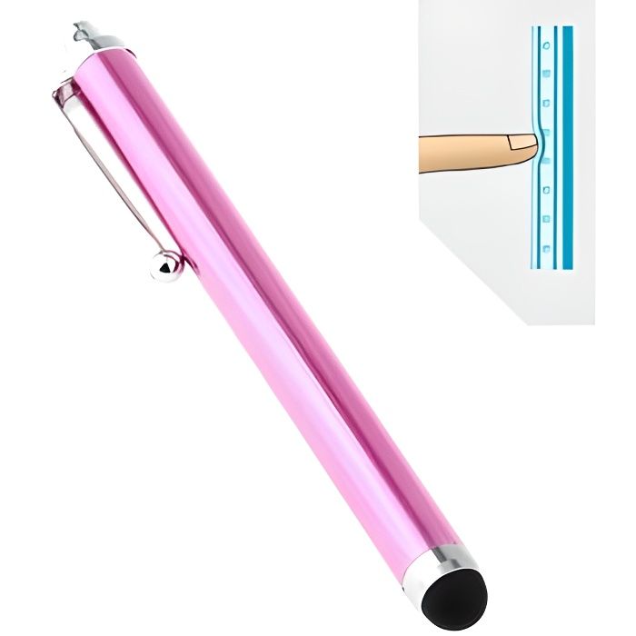 Stylet - TK - N989-4 - Rose - Caoutchouc - Compatible iPhone/iPad/Smartphone