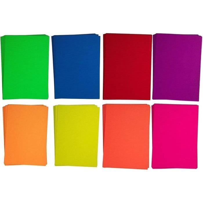 Lot de 20 feuilles de papier cartonné épais coloré pour loisirs Lot de 20 feuilles de papier cartonné épais coloré pour loisirs