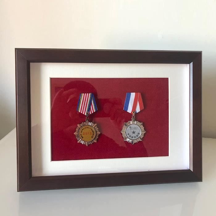 Cadre médaille en Bois,pour médaillesdécorations,épingles,insignes