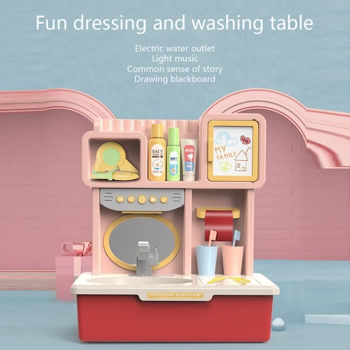 Table À Eau 2026 Améliorée Pour Enfants - Robinet Électrique, Jeu De Pêche Et Accessoires Cuisine - Activité Sensorielle 4-en-1