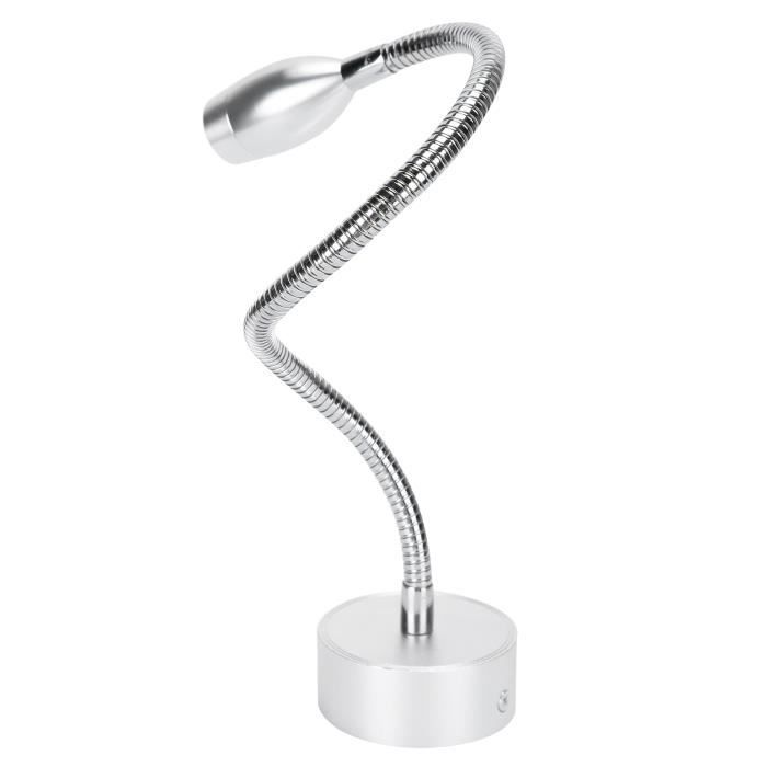 Lampe de table à col de cygne, lampe de bureau à pince à LED, lampe de travail flexible en alliage d'aluminium, pour magasin de
