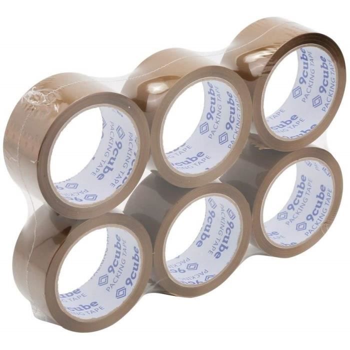 Ruban adhésif d’emballage Scotch - Solide et Résistant - Marron - 40 microns - 48 mm x 66 m
