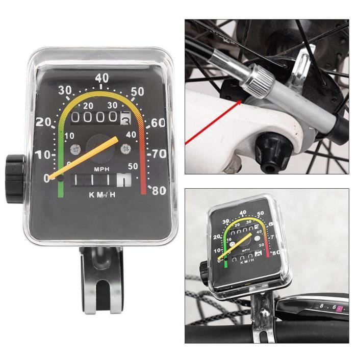 Compteur De Vitesse Vélo Vintage - Mécanique Analogique, Chrome