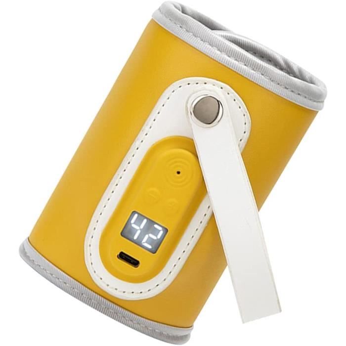 Chauffe-biberon Portable USB - 5 Températures (38-55°C), Sac Isolant, Pour Voiture, Voyage, Allaitement, Lait, Boissons