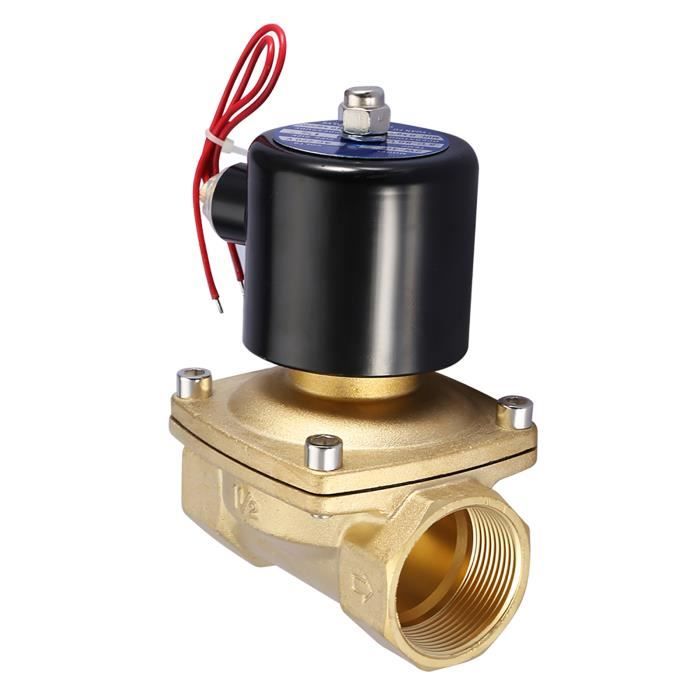 Électrovanne Laiton CENPEK 1/2 Pouce 220V - Normalement Fermée | Pour Eau, Air, Mazout | Irrigation, Industrie