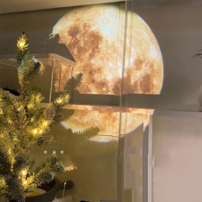 Cadeau Créatif, Lampe De Projection Pour Astronaute, Lampe De Nuit Romantique à Projection D'étoiles Aurores Boréales Et Lune Avec Haut-parleur