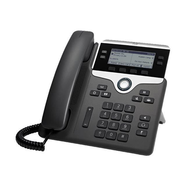 Cisco IP Phone 7841 With Multiplatform Phone Firmware téléphone VoIP SIP 4 lignes Conformité TAA - vue 2