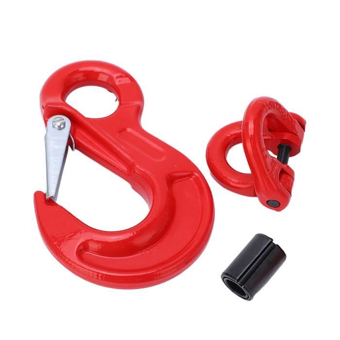 Crochet De Levage Pivotant Lourd G80 1.2T à 5T Avec Loquet De Sécurité - Pour Palans Et Gréement - Marque Tie 4 Safe - Neuf