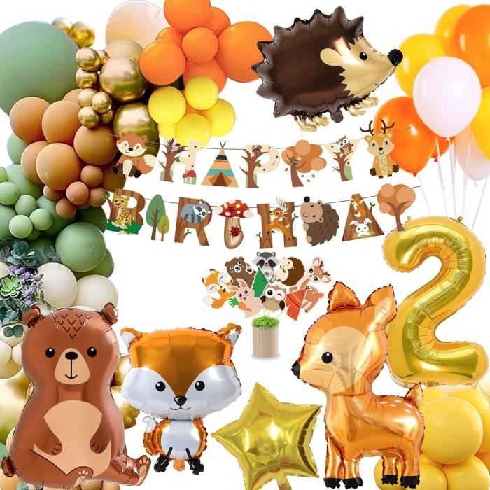 Ensemble Complet De Décoration D’Anniversaire Enfant 8 Ans – Bannière, Ballons, Décos Gâteau Et Tatouages