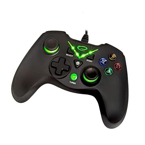 Manette de jeu - ESPERANZA - Esperanza Pirate - Filaire - Noir/Vert - PC