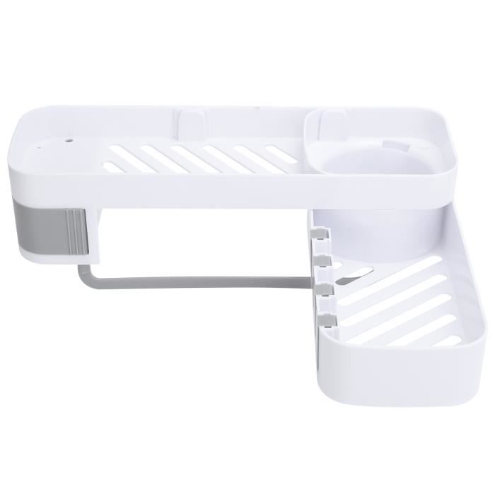 Fdit Support de douche Étagère de Douche en Coin Sans Perçage Support