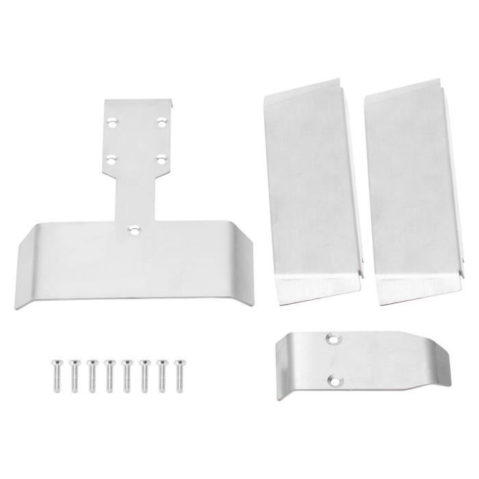 Plaque de Protection RC FYDUN - Acier Inoxydable - Pour Voitures RC 1/10 4X4 VORTEKS et Big Rock