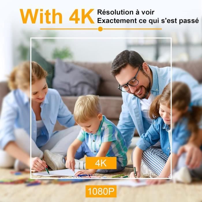 Spy Camera With Audio And Video Recording Mini Caméra Espion 1080p Sans Fil | Détection Mouvement & Vision Nocturne | Surveillance Maison Extérieur Petite Camera Espion Sans Fil