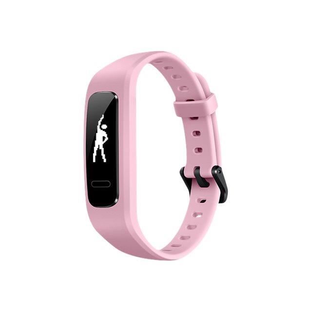 Bracelet connecté Huawei Band 3e avec suivi d'activités - Rose