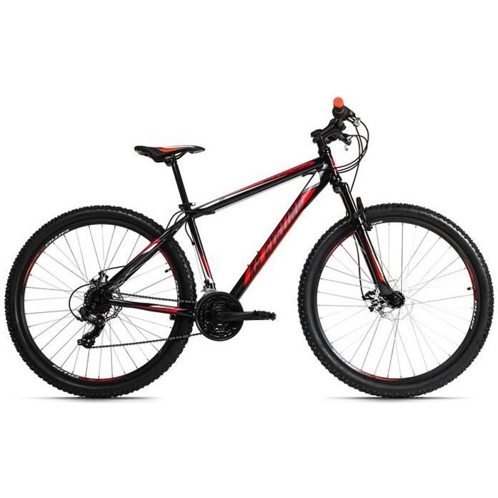 VTT semi-rigide 29'' Sharp noir-rouge KS Cycling - 21 vitesses - Taille de cadre 46 cm
