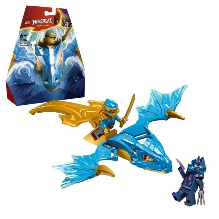 lego® 71802 ninjago l’attaque du dragon rebelle de nya, jouet ninja de dragon et figurines incluant nya avec mini-katana