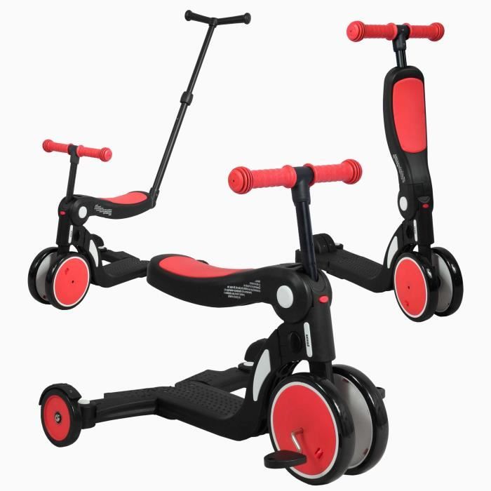 Draisienne évolutive 5 en 1 LOOPING - Scootizz - Haute Red - 3 roues - 50 kg