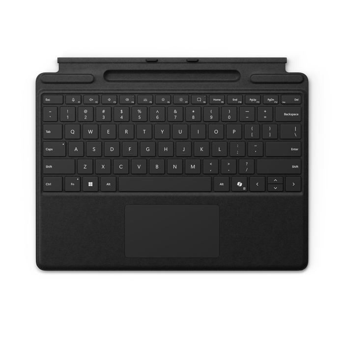 Clavier - Microsoft - Surface Pro Keyboard - Bluetooth 5.3 - Noir - Emplacement pour stylet