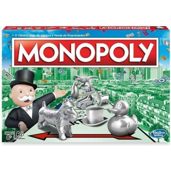Monopoly - Version Portugaise - Hasbro c1009190 - Jeu de plateau - Mixte - 8 ans+