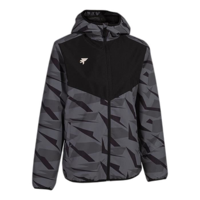 veste imperméable à capuche femme joma explorer - gris/noir - manches longues - randonnée - sports d'hiver