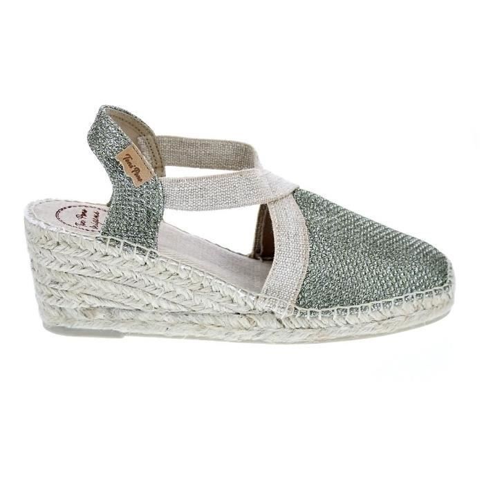 Toni Pons Alpargatas Femme Toni Pons Triton - Textile - Blanc/Vert