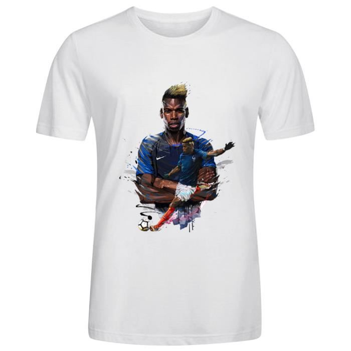 Equipe de FRANCE de football T-Shirt FFF Collection Officielle Taille Enfant garçon Paul Pogba 