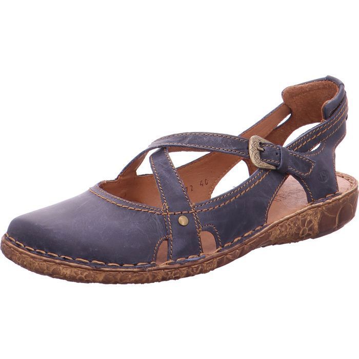 Josef Seibel Baskets Femme - Josef Seibel Rosalie 13 - Cuir Bleu