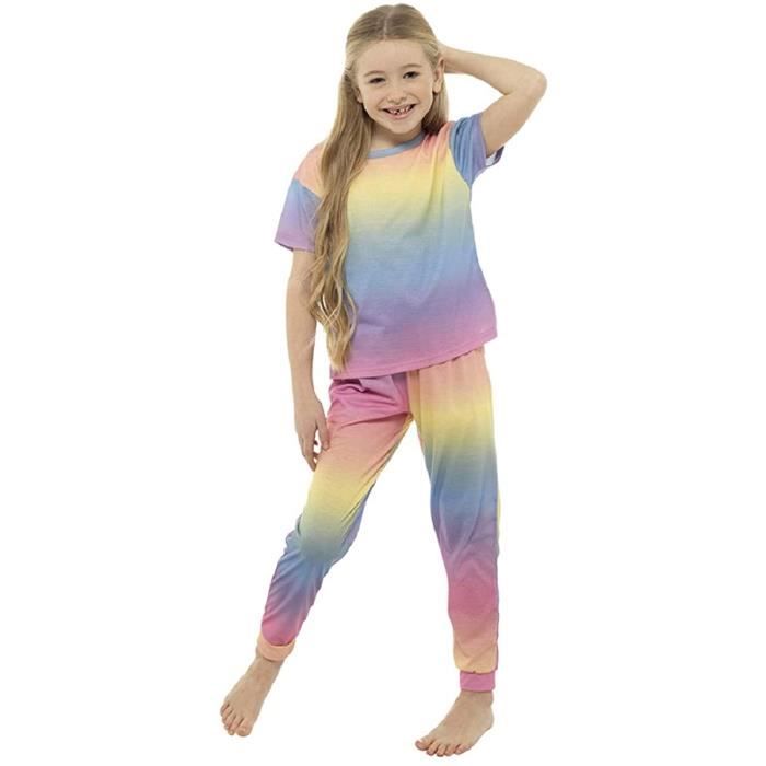 TDP Ensemble de Pyjama Fille Multicolore Multicolore