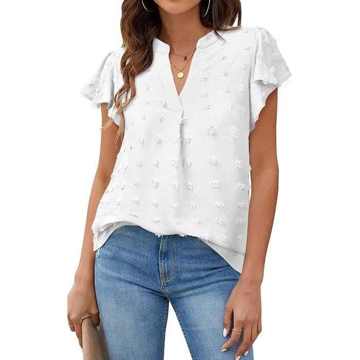 Tee Shirt Mere Veilleuse Chemisier Femme été Col V Manches 3/4