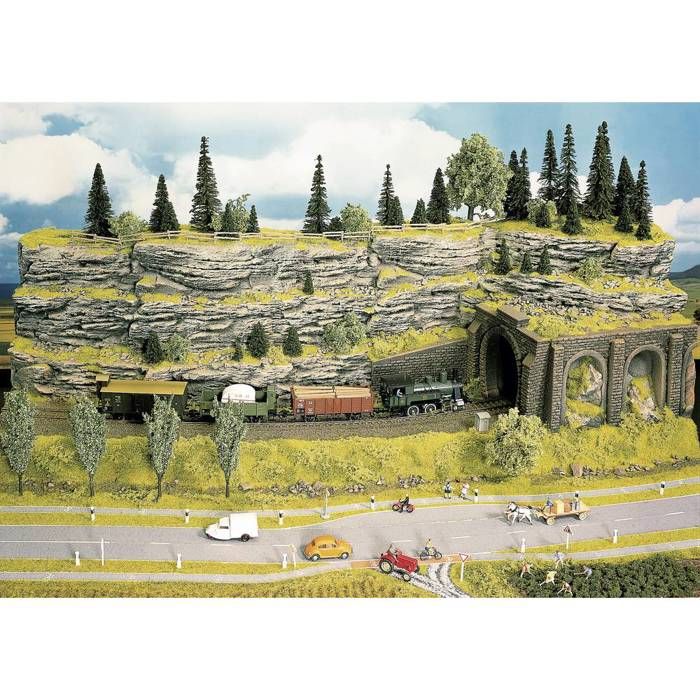 Structure en 3D avec plaque de rochers NOCH 58480
