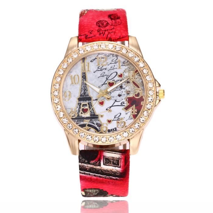 Montre Vintage 'Scoter Tour Eiffel' - Cadran Eiffel, Mouvement Quartz - Très Bel état D'occasion