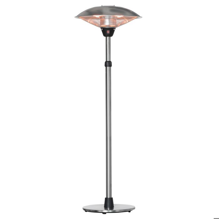 Outsunny Parasol chauffant électrique 3000W et IP44