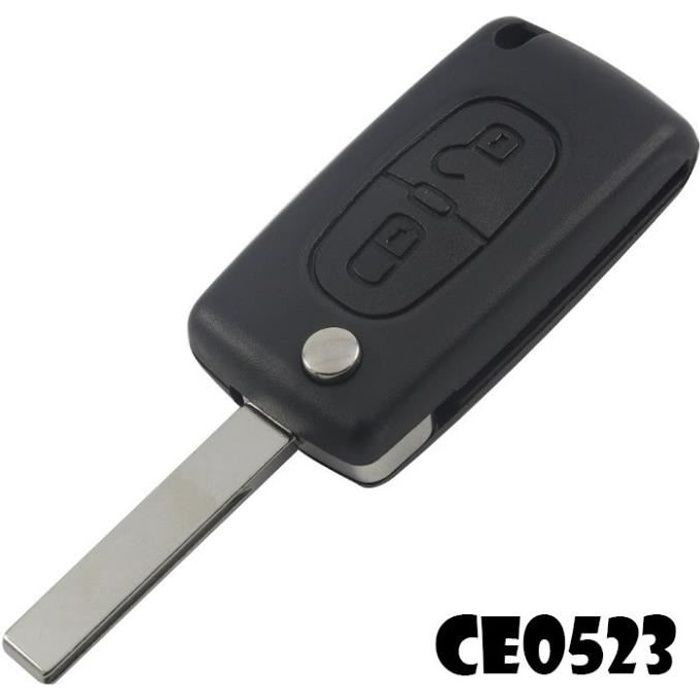 1 Switch bouton de plip clé pliante Citroen C1 C2 C3 C4 C5 C6 C8 lame repliable