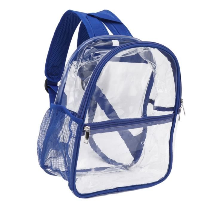 Sac à Dos Transparent En PVC – Élégant Et épais – Pour Université, Voyages, Plage – Homme Et Femme – Format Spacieux
