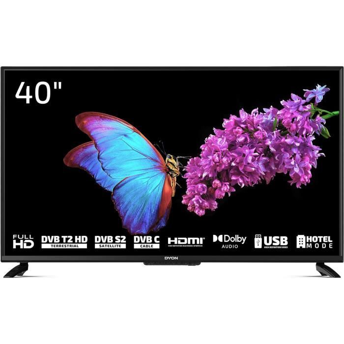 Téléviseur DYON Enter 22 Pro X2 - 22" (55 Cm) Full HD, Triple Tuner DVB-C/S2/T2, Mode Hôtel, USB