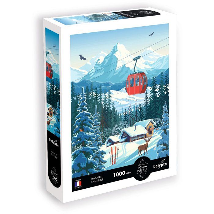 Puzzle 1000 pièces Calypto Paysage Enneigé Illustrations de Sentosphere Neuf - vue 2